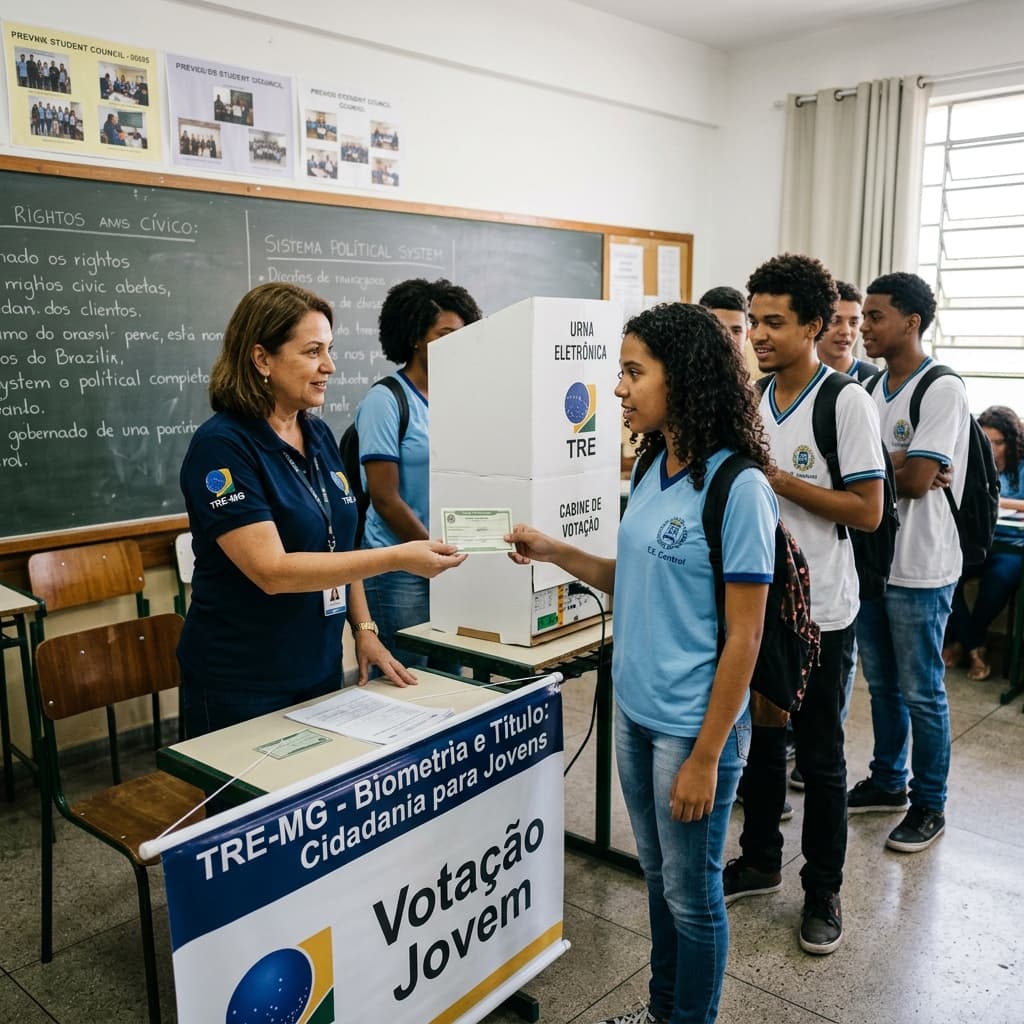 TRE-MS leva cidadania a 260 alunos de Ribas do Rio Pardo com emissão de títulos eleitorais