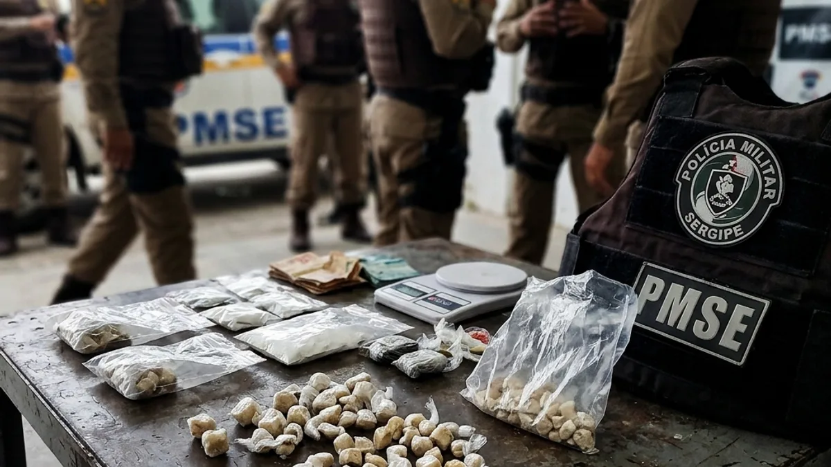 Ação da PMSE Resulta em Apreensão de Crack e Cocaína em Aracaju