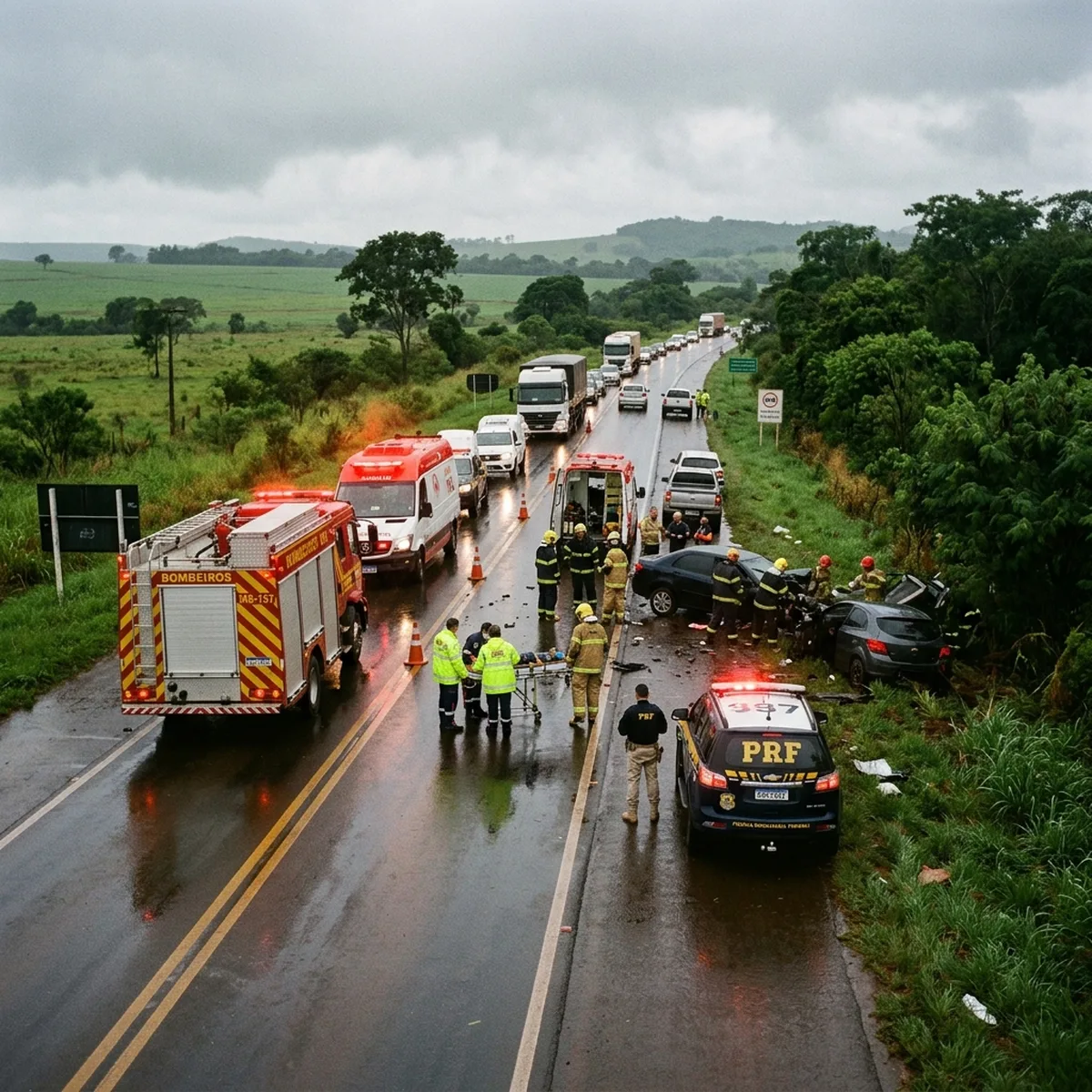 Motociclista de 38 anos morre em colisão frontal com carreta na MS-157 entre Dourados e Itaporã