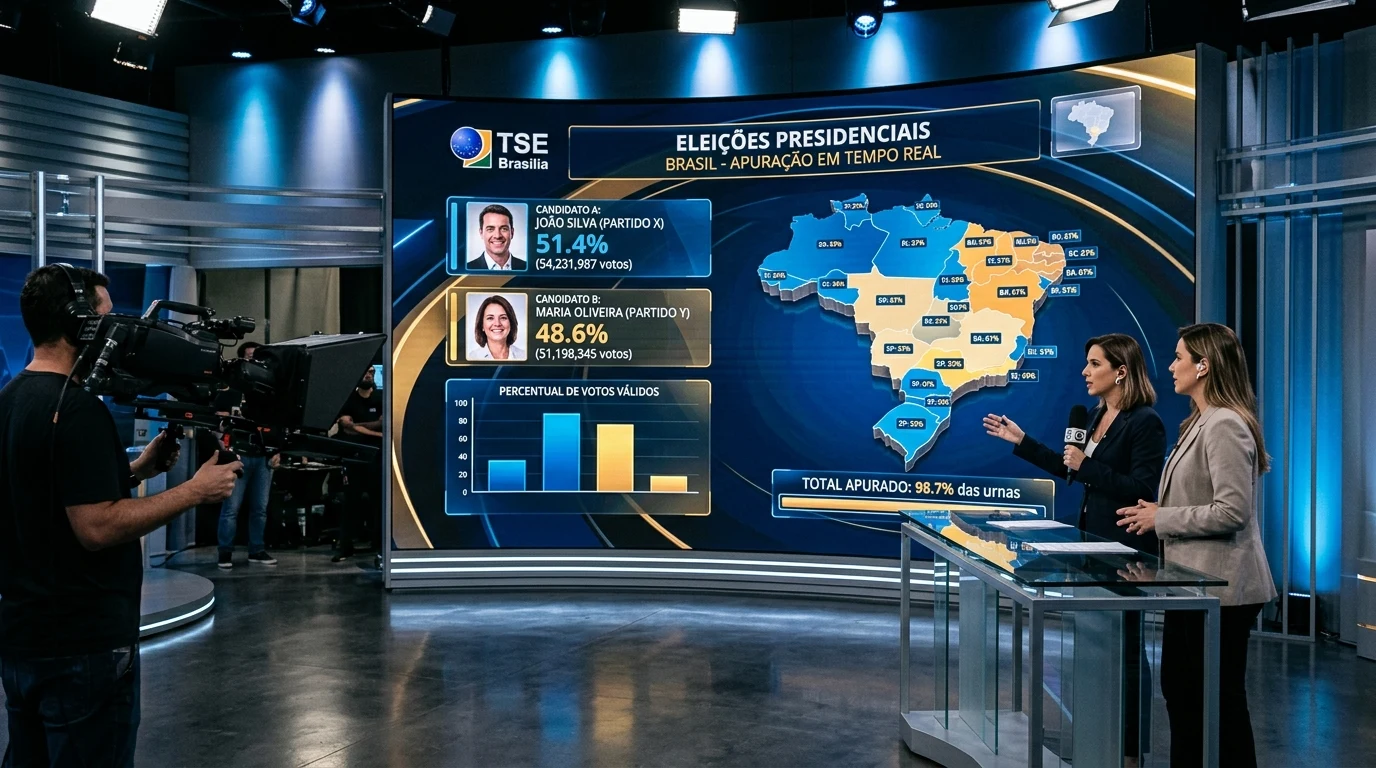 Apuração ao Vivo no Brasil: TSE Totaliza Votos para Presidente e Governadores