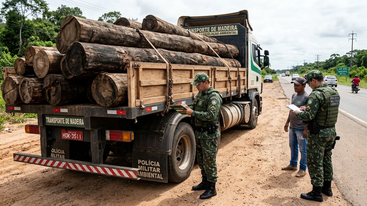 Batalhão Ambiental Apreende Carga de Madeira Ilegal em Macapá: Entenda o Caso