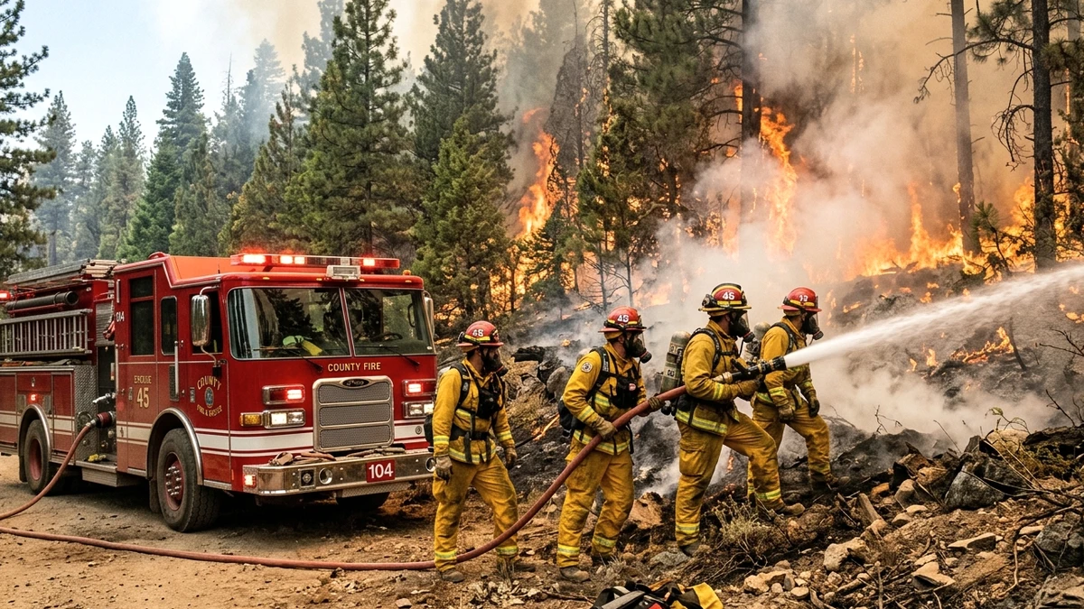 Bombeiros de MS combatem incêndio florestal de grandes proporções no Forte Coimbra