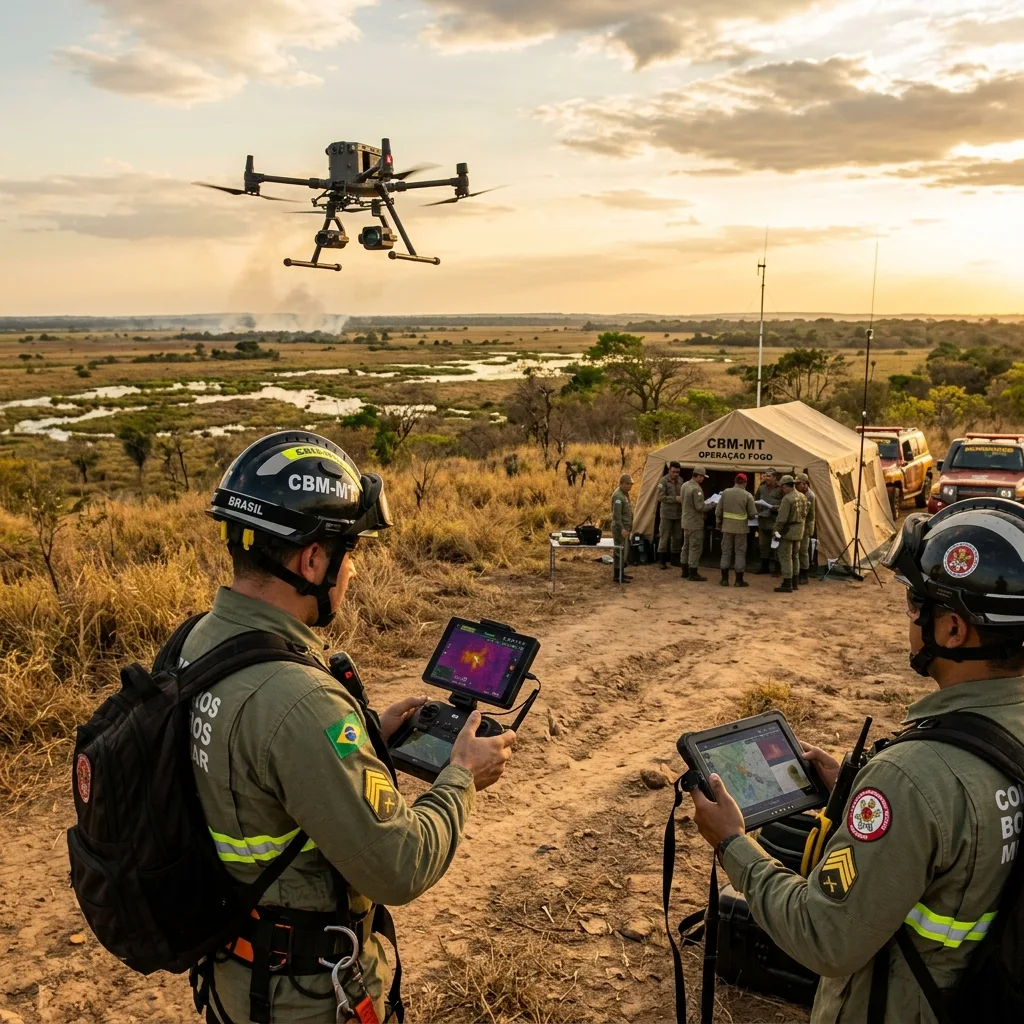 Bombeiros reforçam Operação Pantanal 2026 com drones e bases avançadas contra El Niño