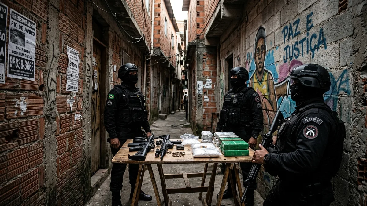 Ação do BOPE da PMERJ Apreende Fuzis e Entorpecentes na Zona Norte do Rio