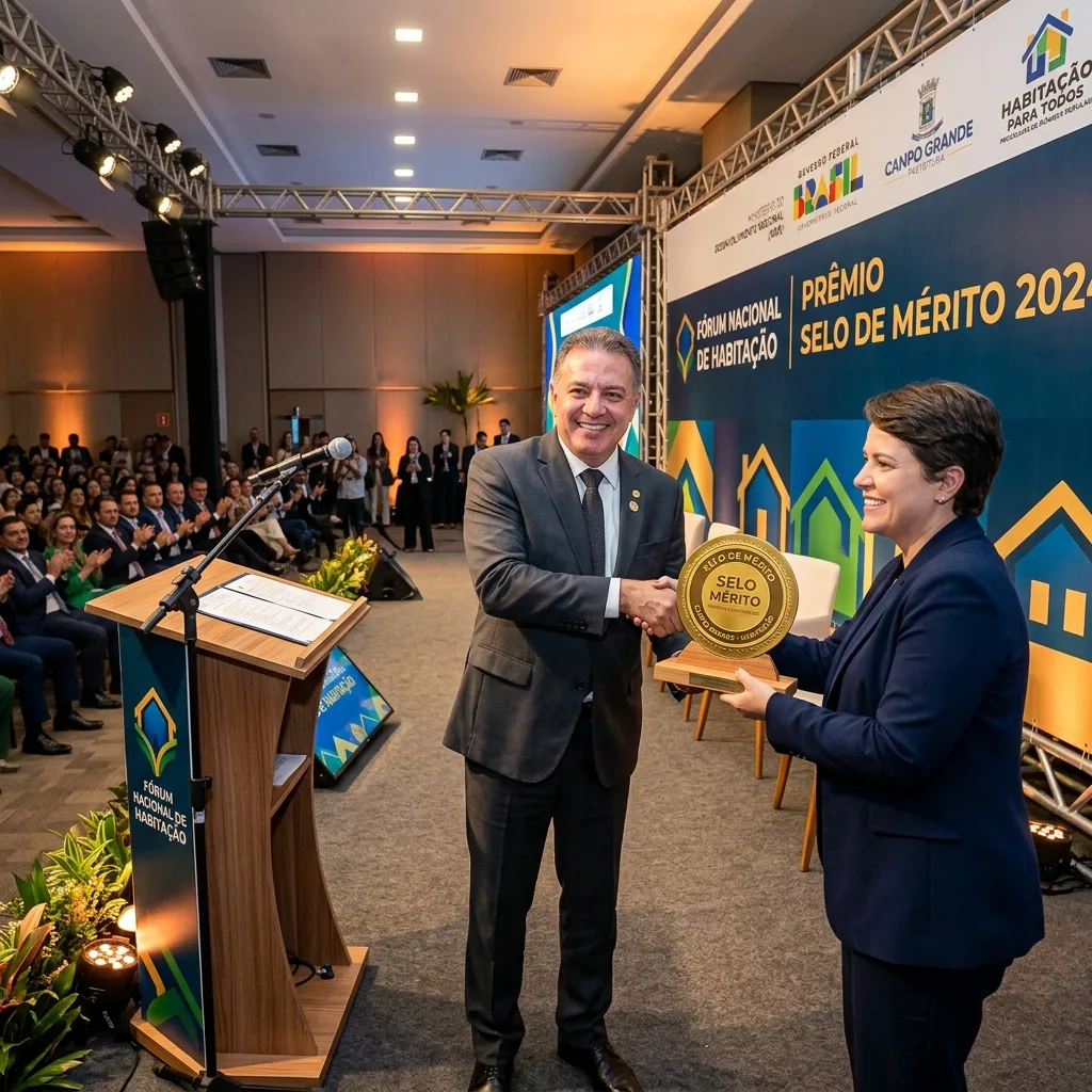 Campo Grande recebe Selo de Mérito nacional pelo programa habitacional 'Bônus Sonho de Morar'