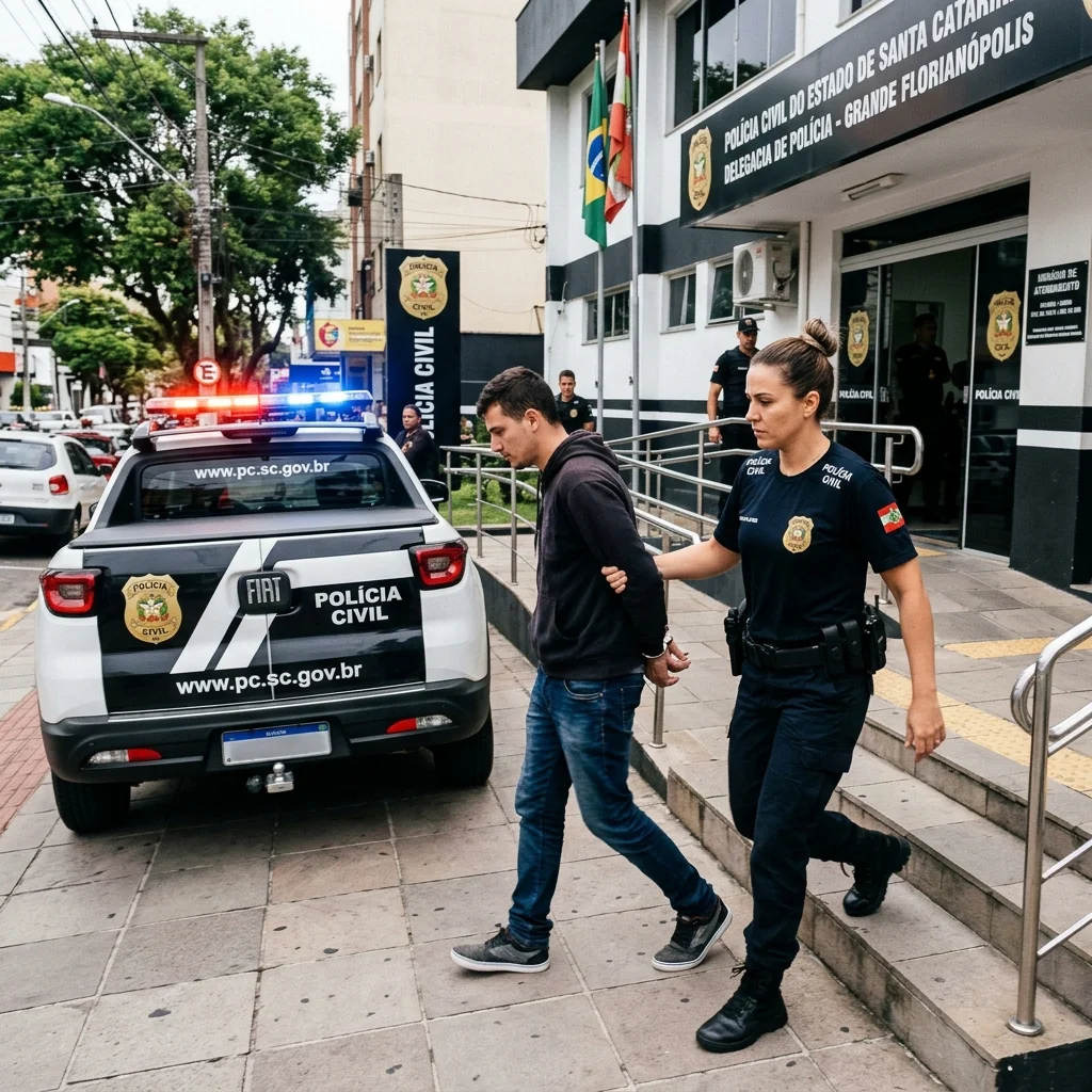 Polícia Civil prende suspeito de feminicídio de mulher achada na rodovia SC-281 em São José