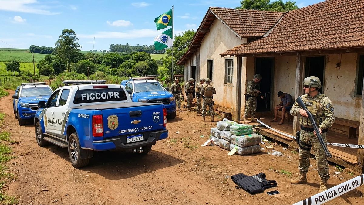 FICCO/PR realiza apreensão de 1 tonelada de maconha em São Miguel do Iguaçu