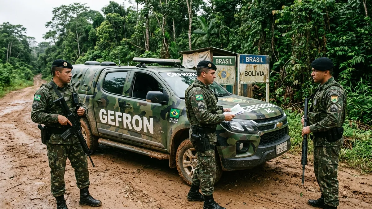 GEFRON prende traficantes e apreende droga na fronteira com a Bolívia