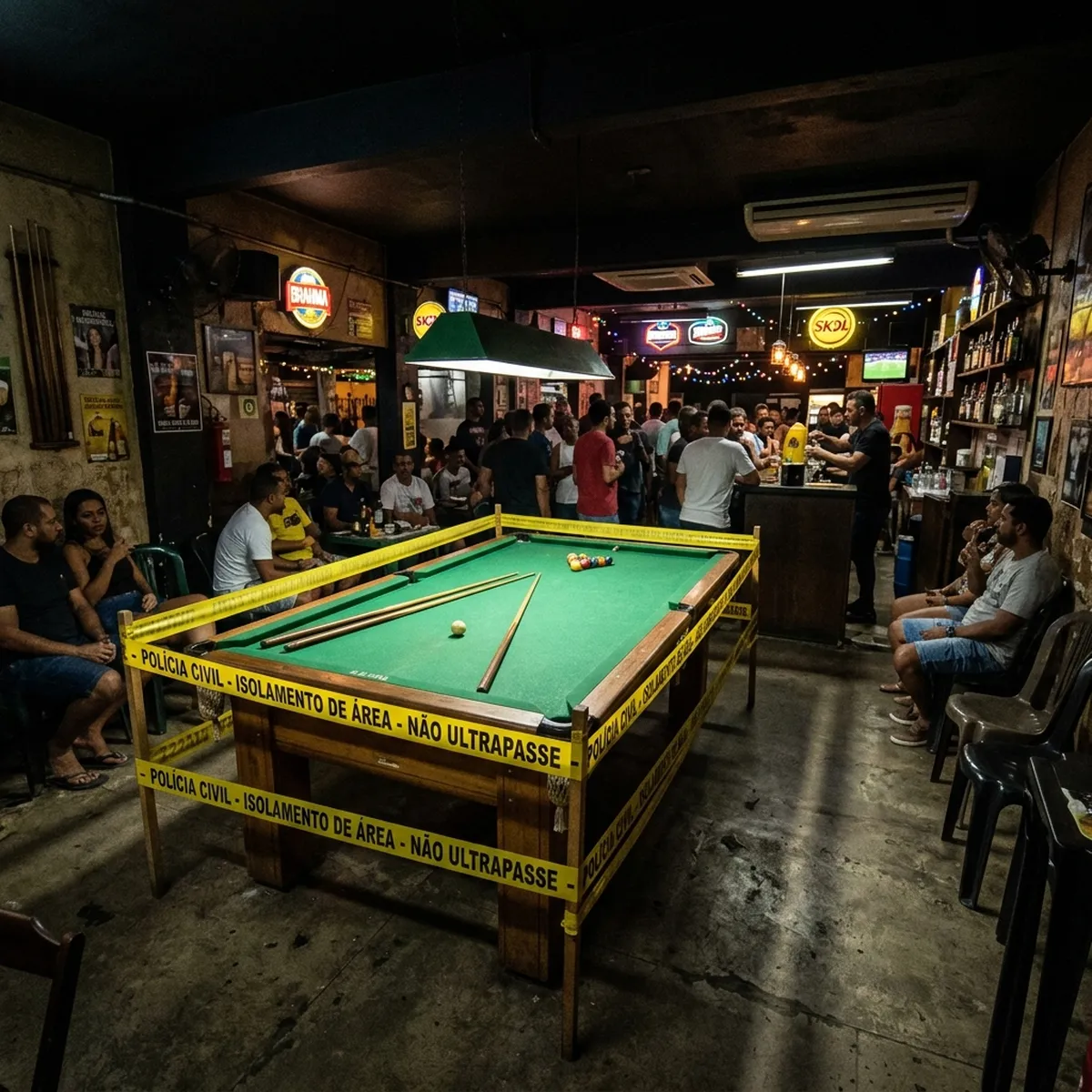 Briga em bar termina com jovem assassinado a golpes de taco de sinuca em Água Clara