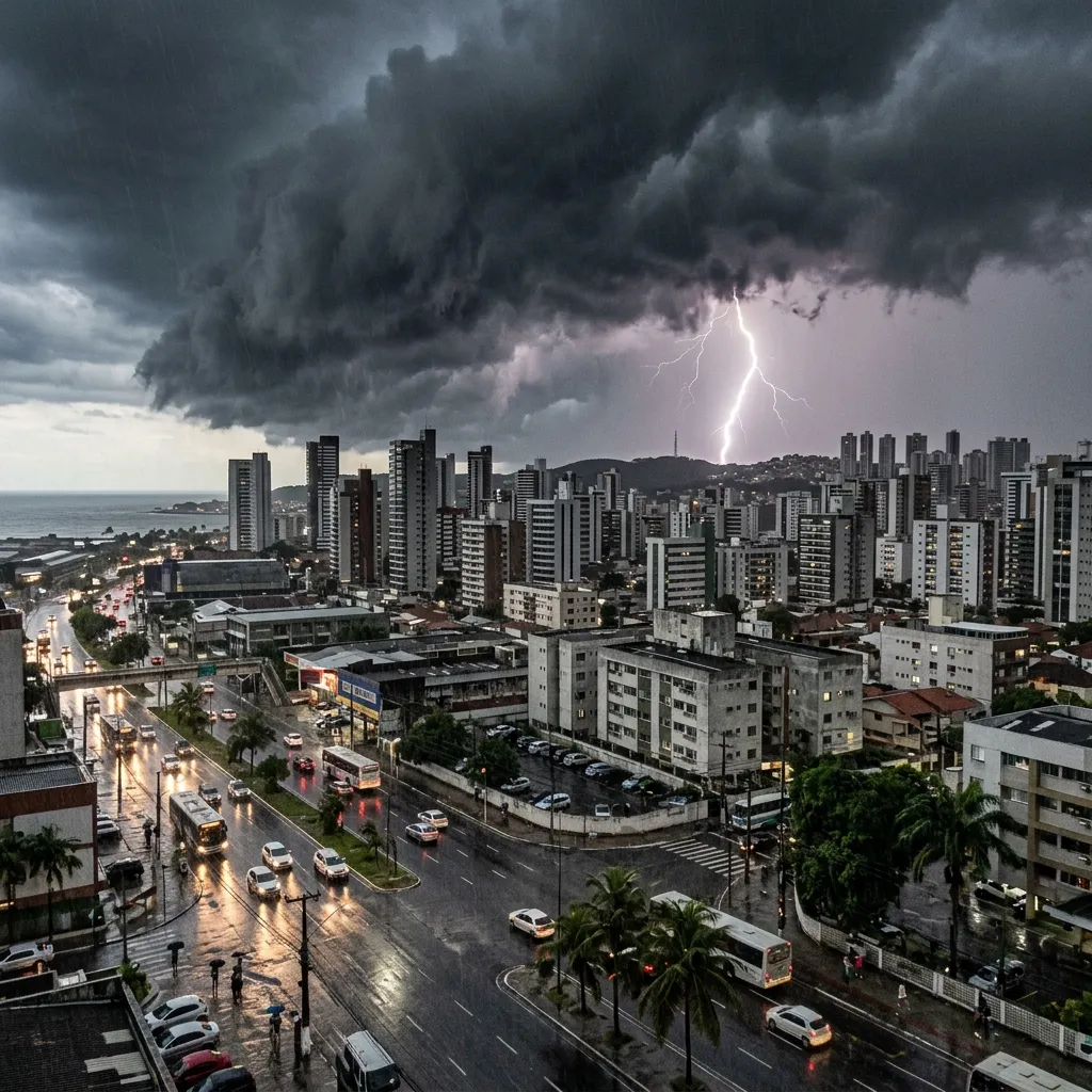 Inmet emite alerta de perigo para MS: frente fria traz temporais e ventos fortes neste fim de semana