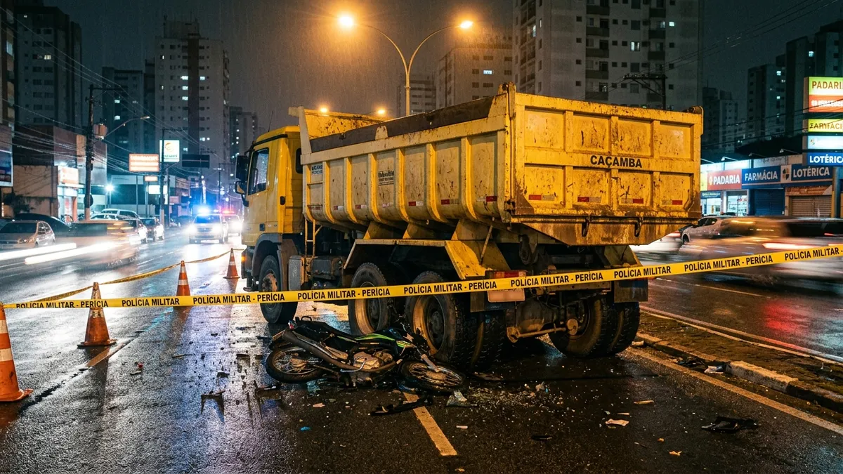 Motociclista de 19 anos morre após colidir contra caçamba de caminhão em Dourados