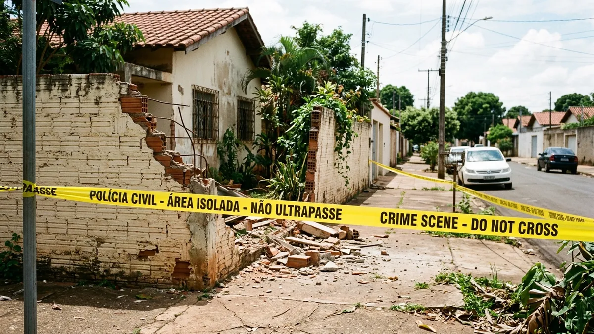 Perseguição policial termina com colisão em muro e foragido preso em Campo Grande