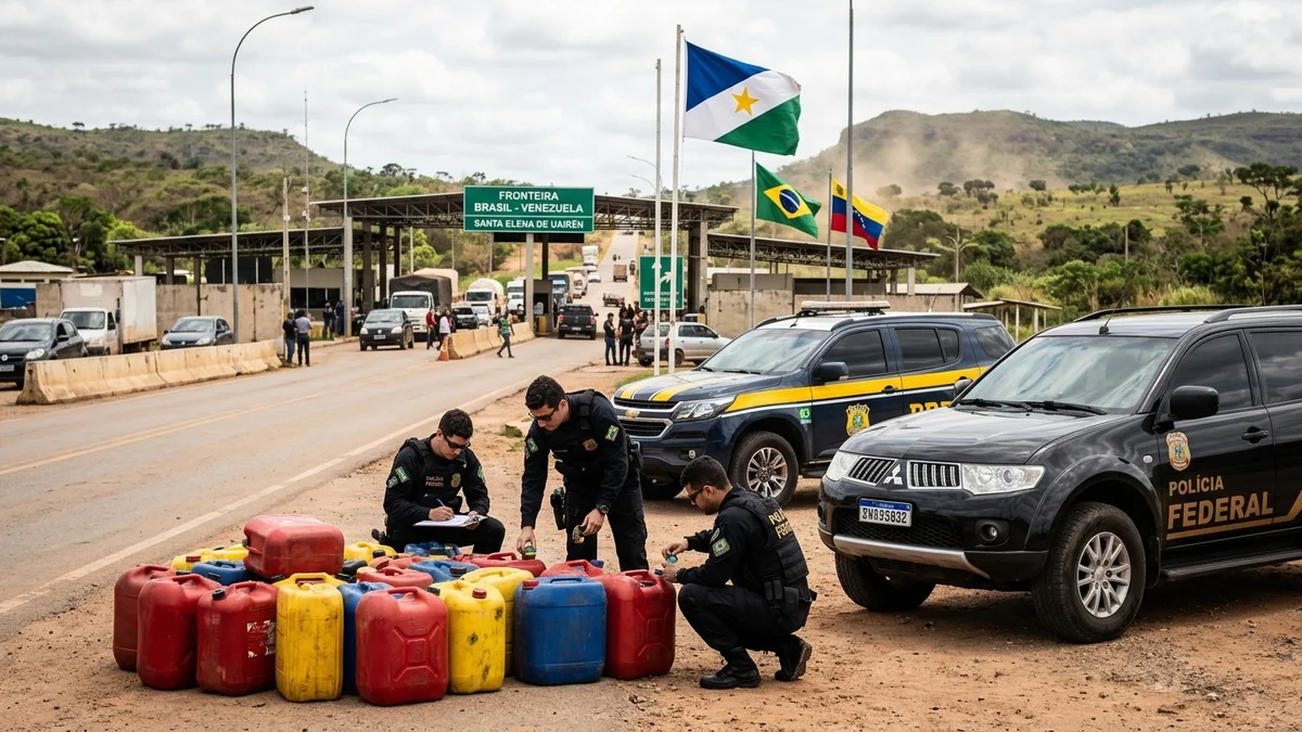 Operação conjunta combate comércio ilegal de combustíveis na fronteira com a Venezuela