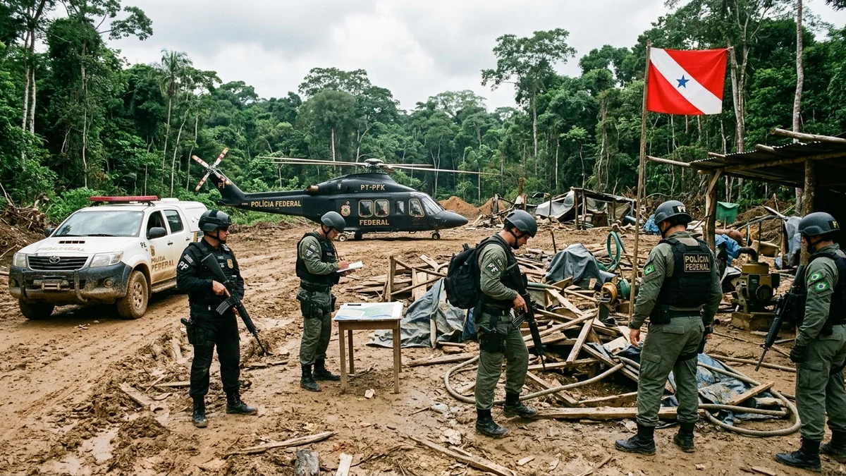 Operação da Polícia Federal combate garimpo ilegal na Terra Indígena Kayapó