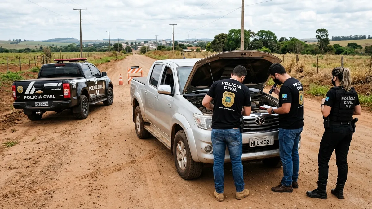 Polícia Civil deflagra Operação Rota Oculta contra furto de caminhonetes em Amambai