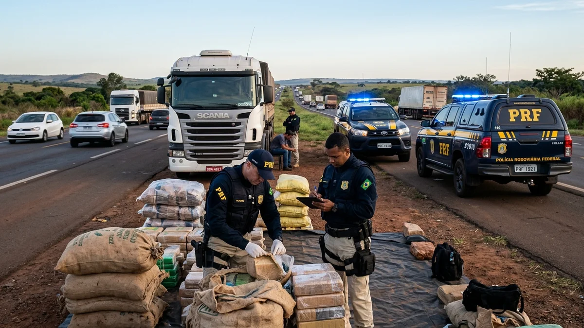 Operação Vastum: PRF e GAECO Apreendem 313 kg de Drogas na BR-262 em MS