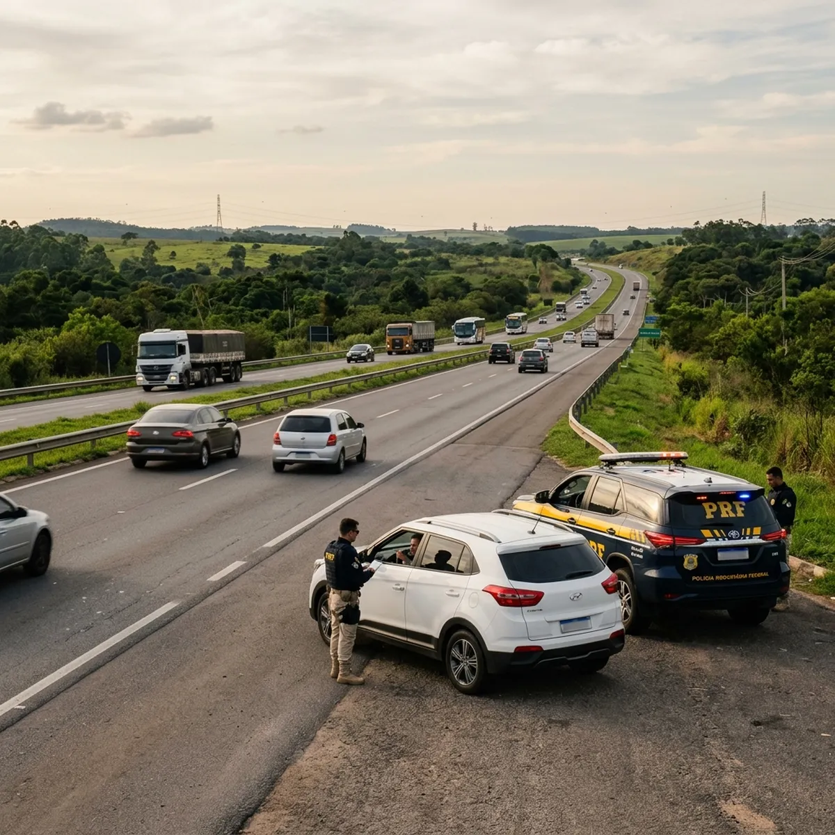 Paratleta é preso na BR-262 em Campo Grande dirigindo SUV furtada de locadora