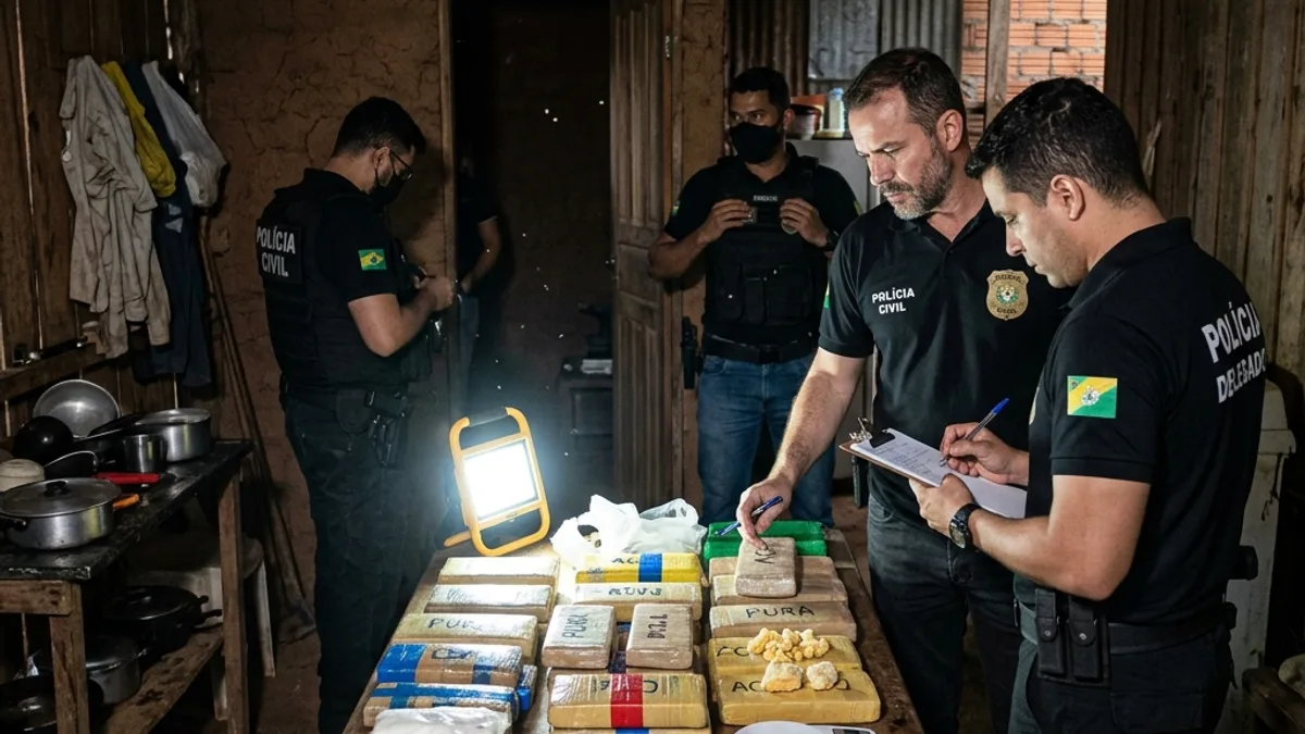 Polícia Civil Desarticula Ponto de Distribuição de Drogas na Baixada da Sobral em Rio Branco