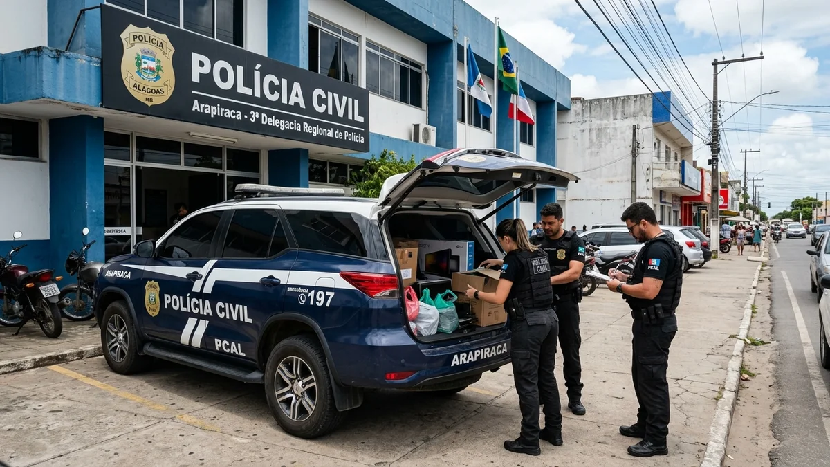 Polícia Civil de Alagoas Desarticula Quadrilha de Roubo a Residências em Arapiraca