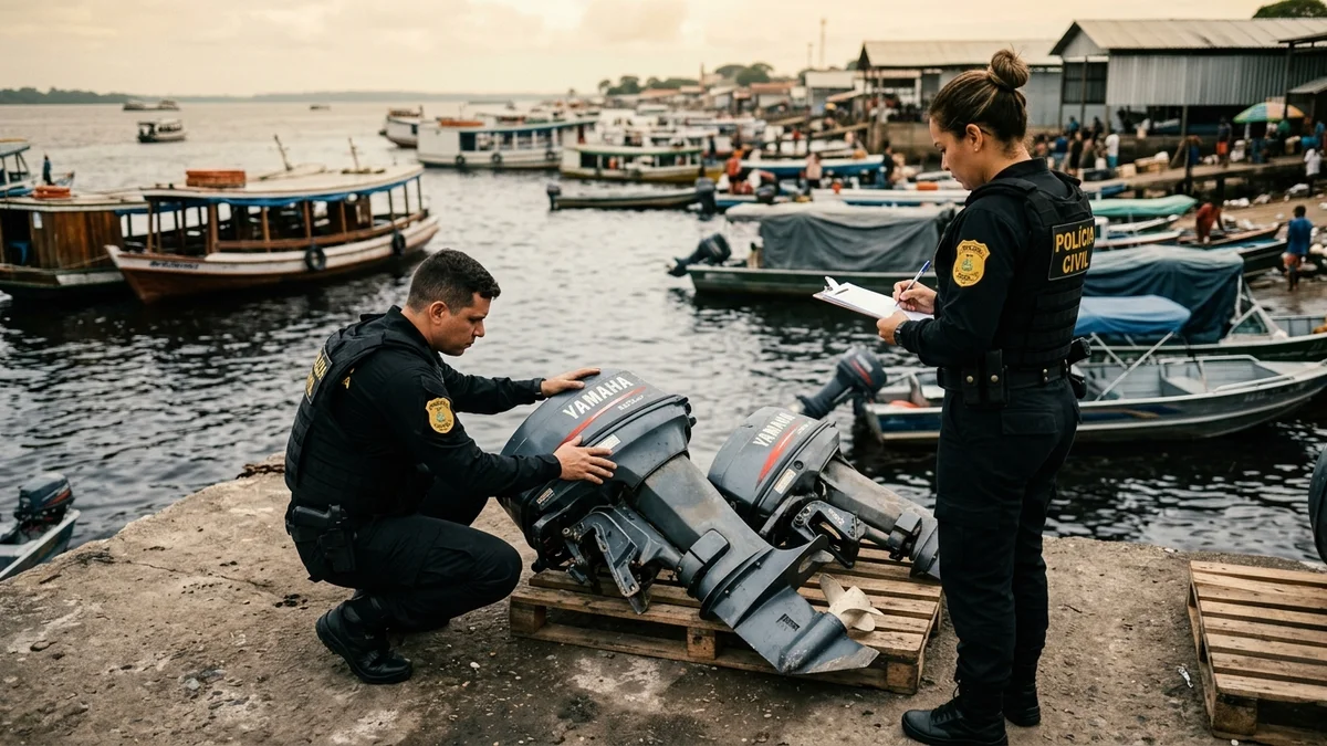 Polícia Civil Recupera Motores de Popa Furtados de Ribeirinhos em Manaus