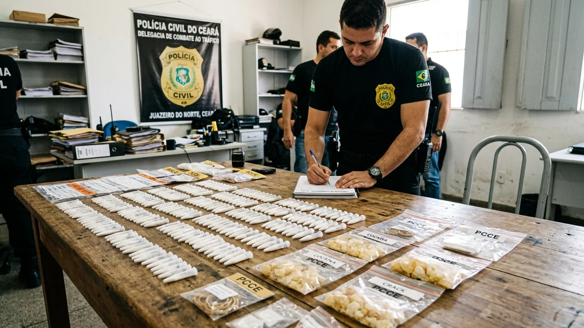 Polícia Civil Apreende Drogas e Munições em Busca em Juazeiro do Norte