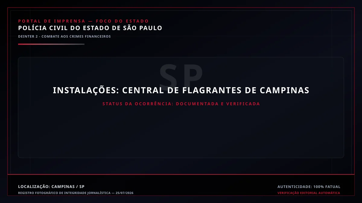 Apresentação e catalogação dos bens apreendidos na delegacia