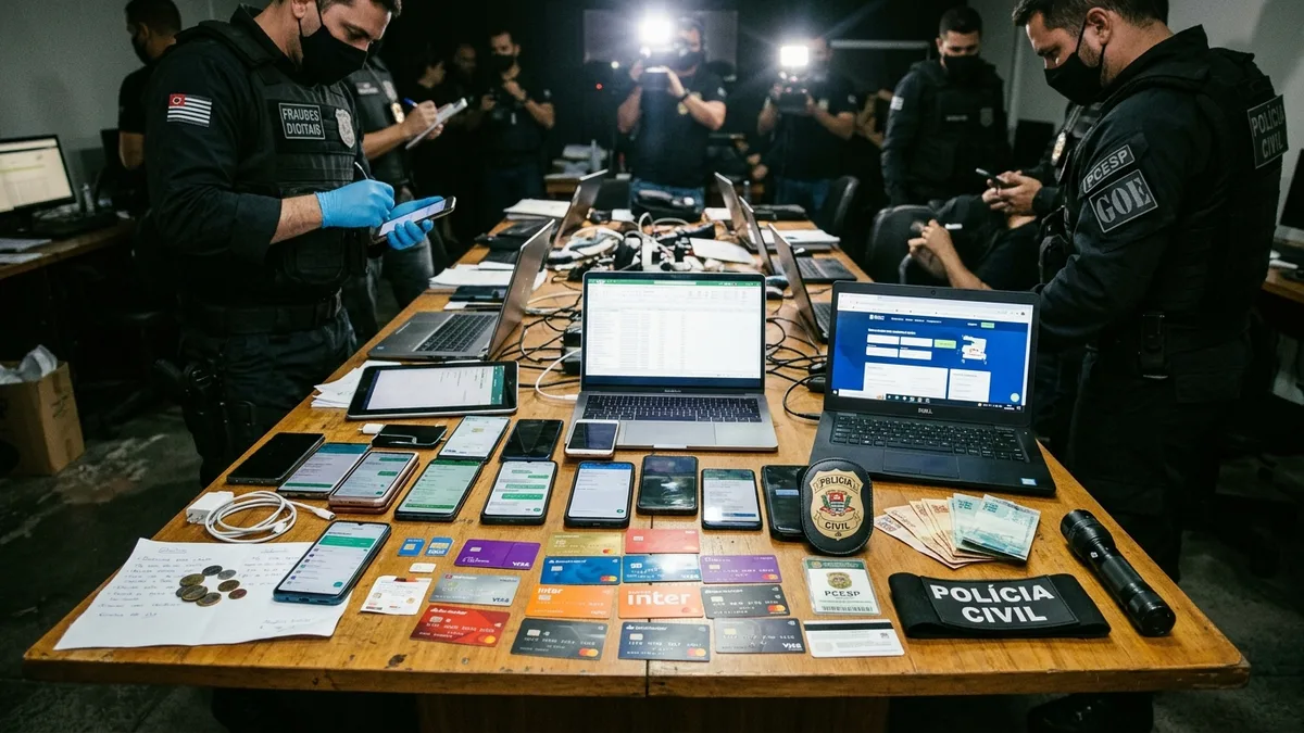 PCESP Desarticula Central de Fraudes Financeiras e Golpes do Pix em Campinas