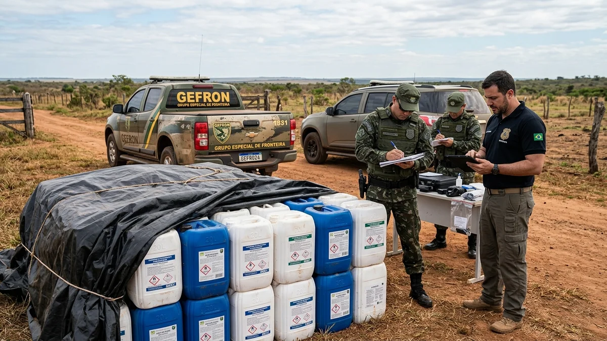 Gefron e Polícia Civil Recuperam Carga de Defensivos Agrícolas Furtada em Rondonópolis