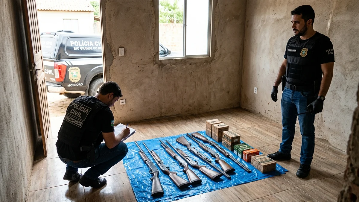 Polícia Civil apreende arsenal de armas em Mossoró: uma análise da segurança pública no RN
