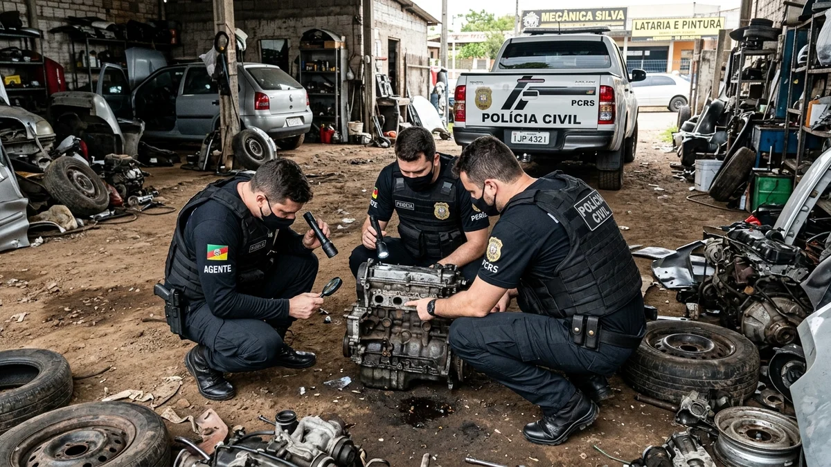 Defrec Desarticula Galpão de Desmanche de Veículos Roubados em Canoas: Ação Policial e Impactos Sociais