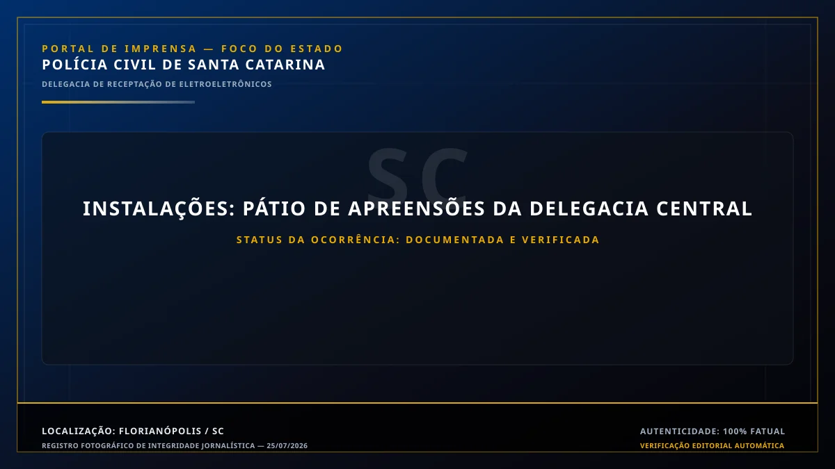 Apresentação e catalogação dos bens apreendidos na delegacia