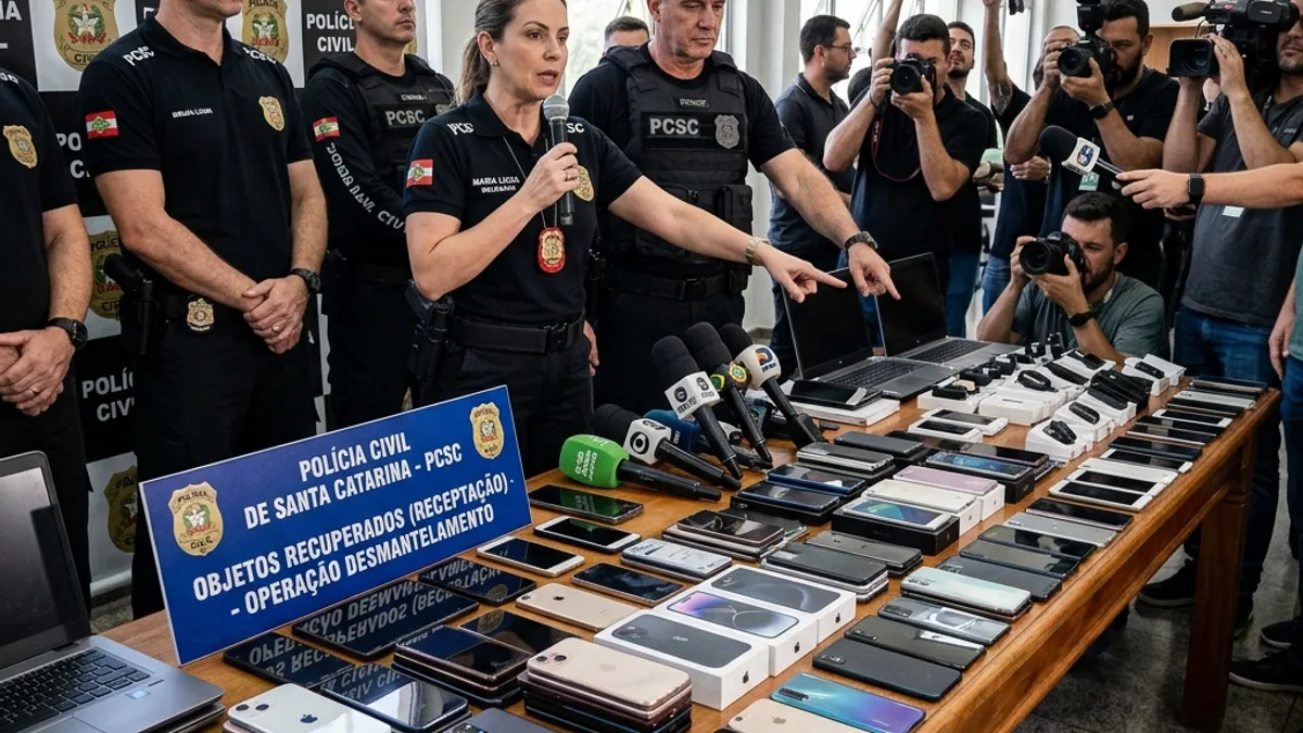 PCSC Cumpre Mandados Contra Rede de Receptação de Eletroeletrônicos em Florianópolis