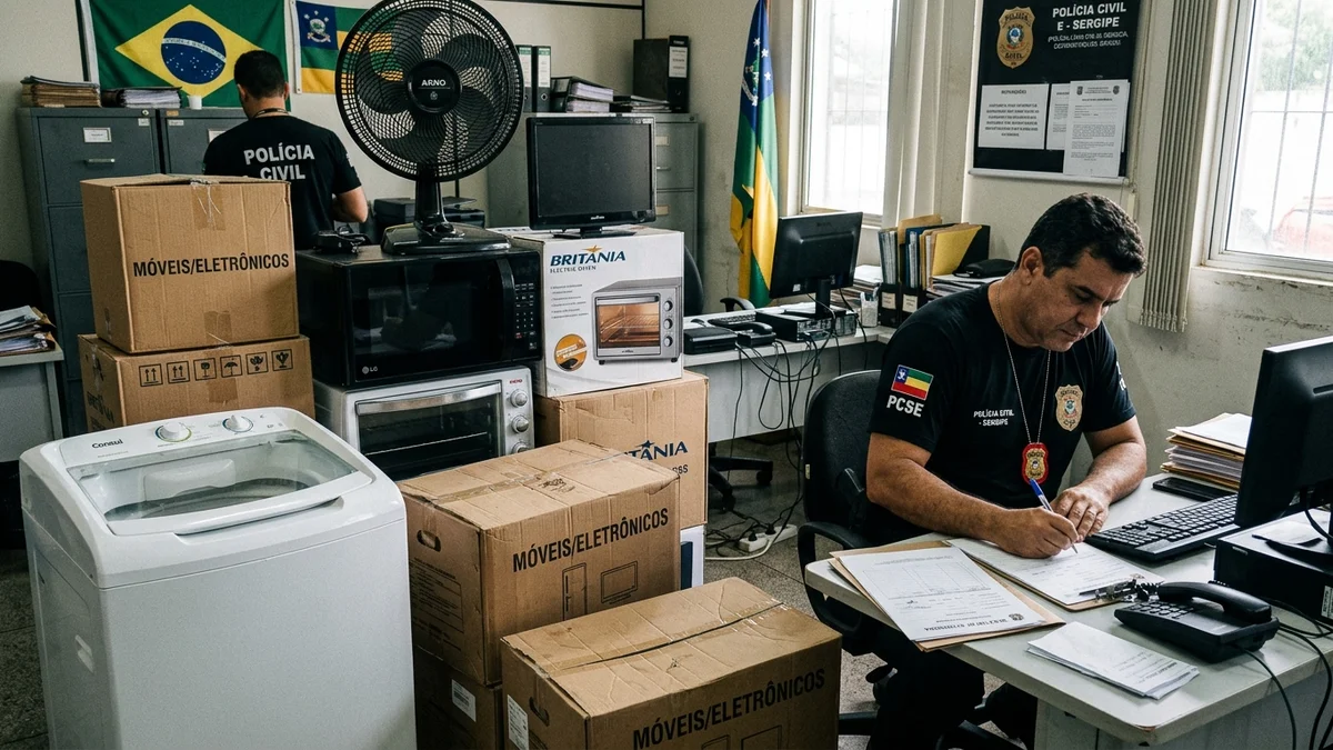 Polícia Civil Prende Suspeito com Eletrodomésticos Furtados em Estância