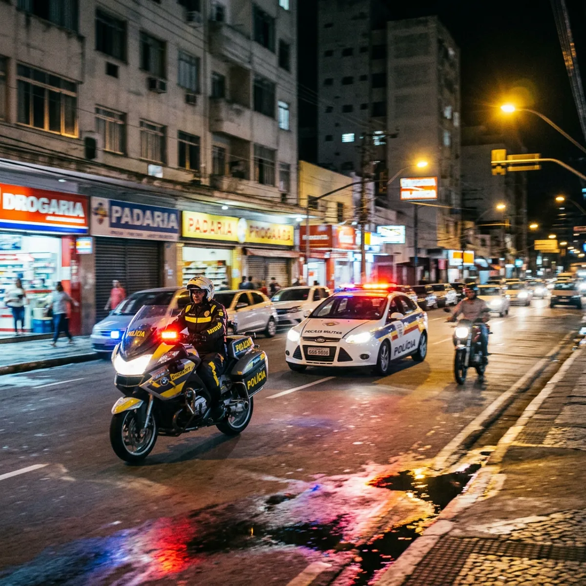 Motociclista é preso após perseguição de 4 km que colocou pedestres em risco em Campo Grande