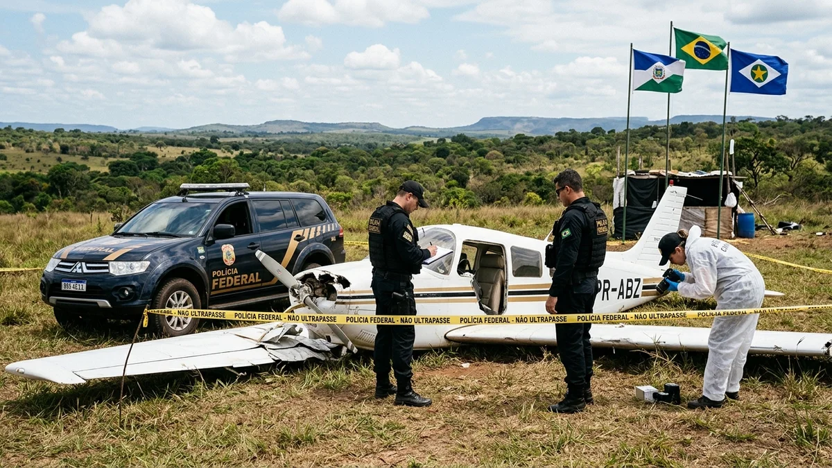 Polícia Federal Investiga Acidente Aéreo com Apreensão de Cocaína em Mato Grosso