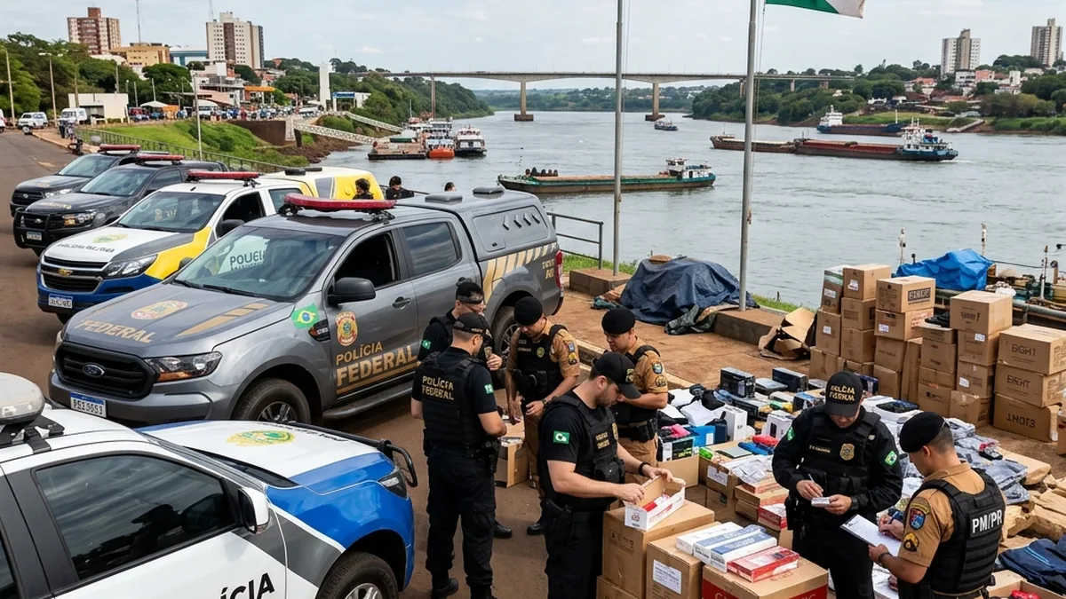 PF e PM/PR Intensificam Combate ao Tráfico com Apreensões em Foz do Iguaçu