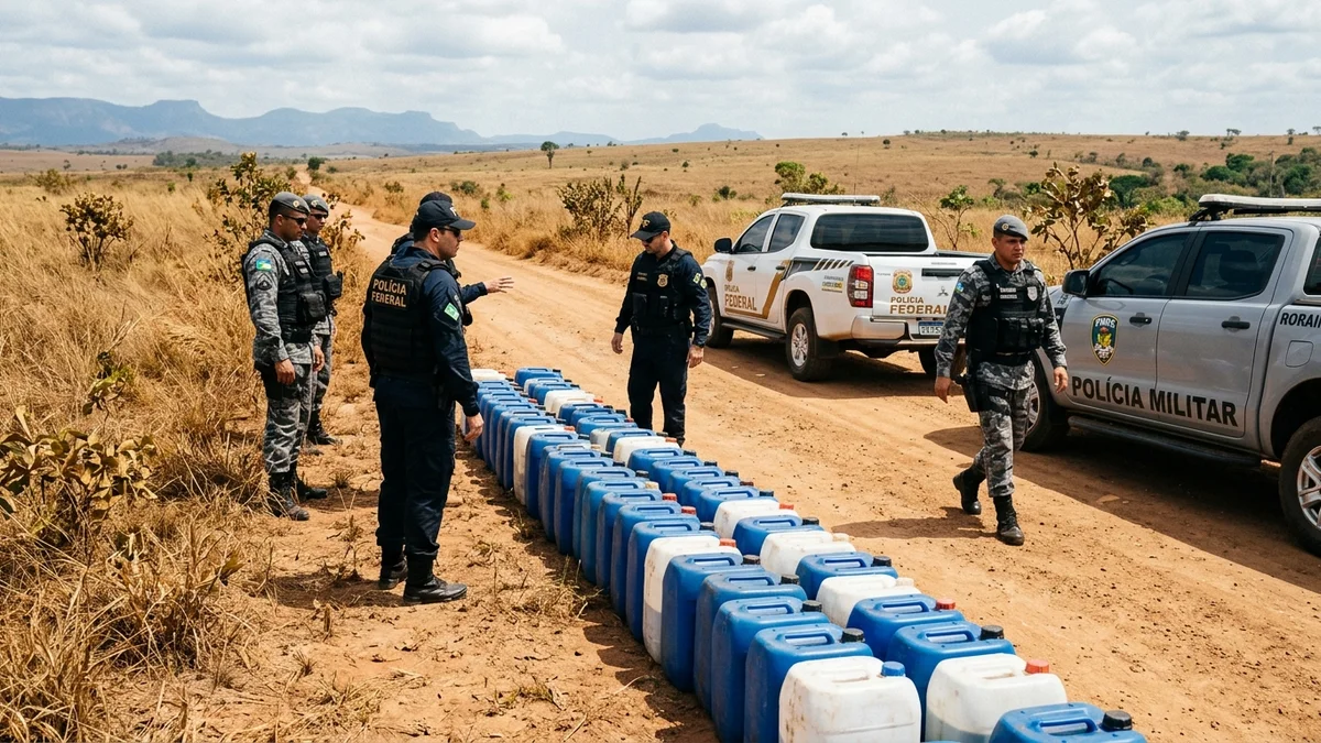 Operação da PF e PMRR em Pacaraima Combate ao Contrabando de Combustível