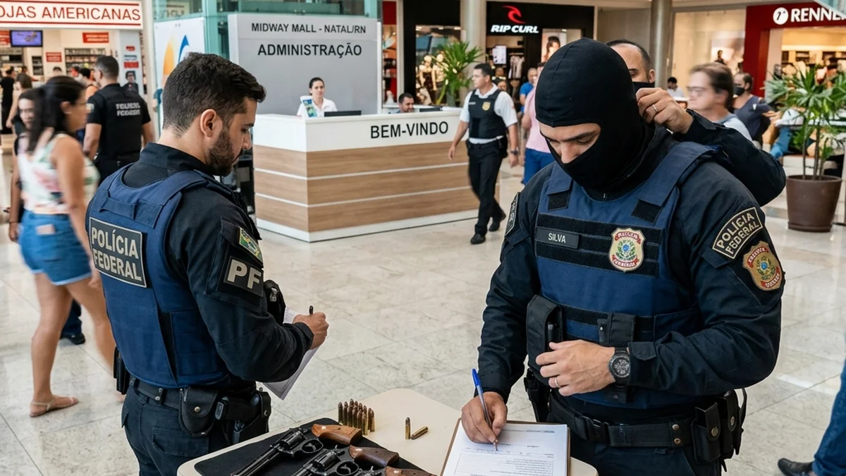 Polícia Federal Fiscaliza Empresas de Segurança Privada Clandestinas e Apreende Armas em Natal