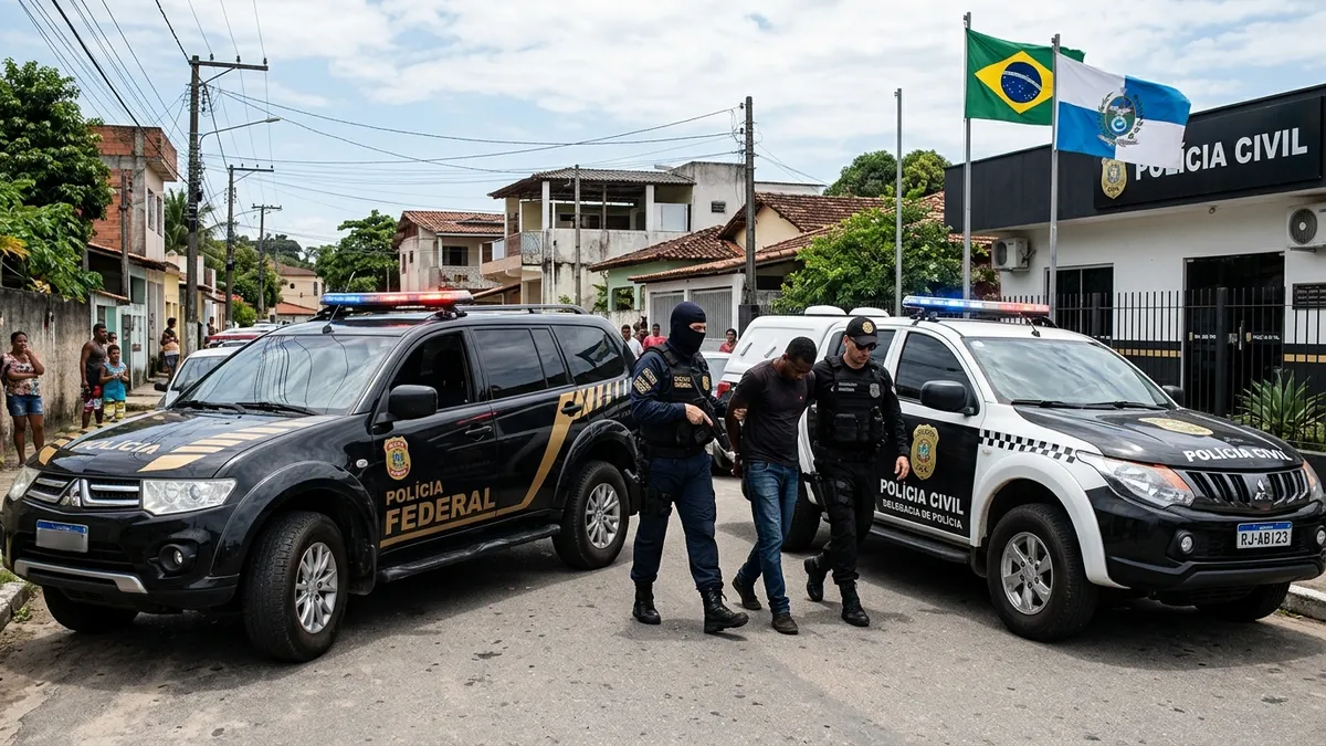 PF e PC/RJ Capturam Foragido por Homicídio Após Mais de 10 Anos no Rio de Janeiro