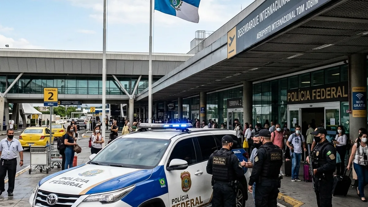PF Prende Suspeito de Contrabando de Medicamentos no Aeroporto do Galeão