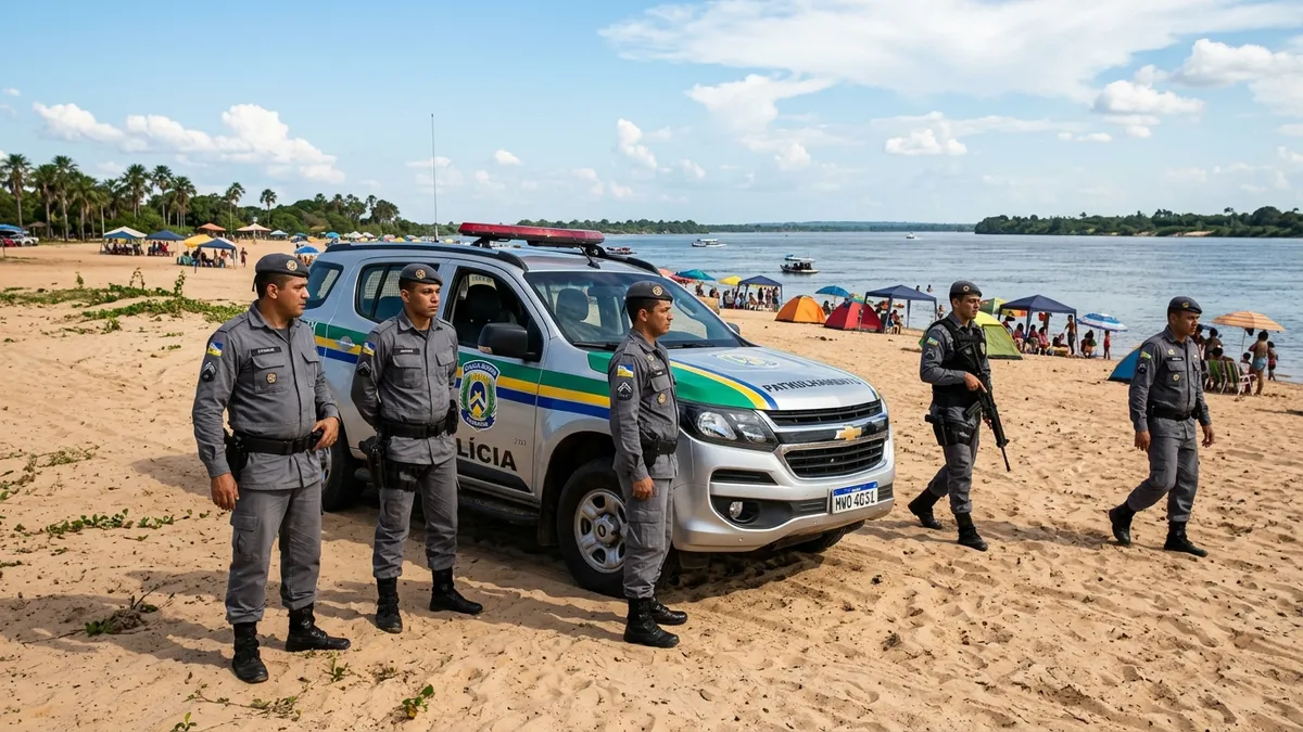 PM de Goiás é preso após efetuar disparos na Praia da Tartaruga em Peixe