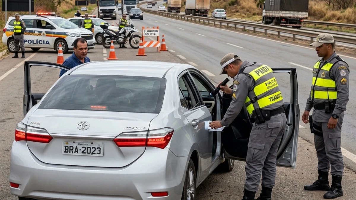 PMDF apreende armas em fiscalização de trânsito na BR-020 em Sobradinho