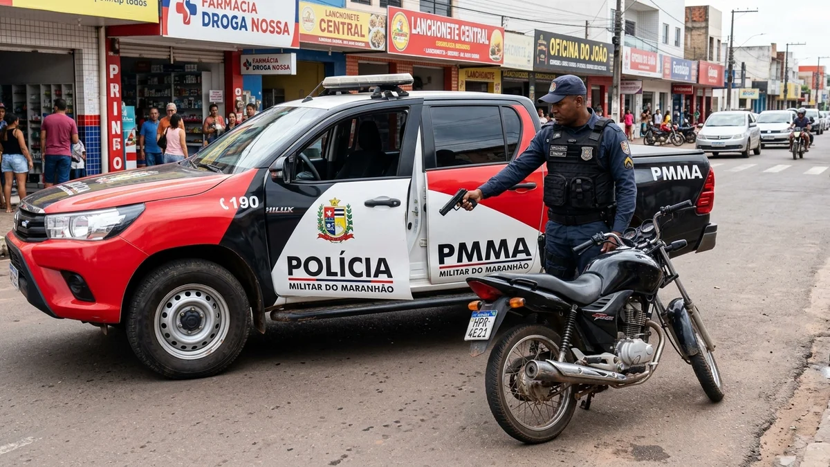 PMMA Apreende Arma de Fogo e Recupera Motocicleta Roubada em Imperatriz