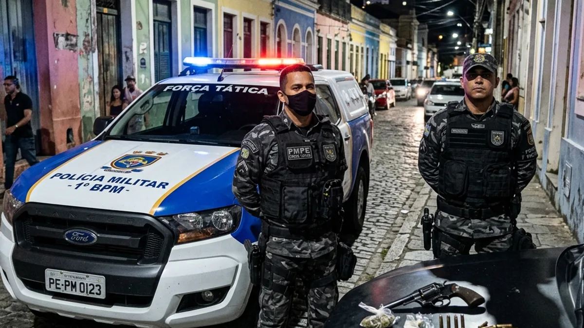 Polícia Militar Apreende Armamento Após Cerco Tático em Olinda