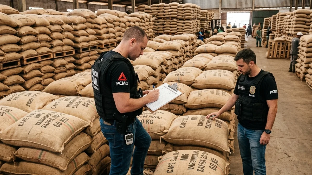 Polícia Civil de Minas Gerais Combate Quadrilha de Roubo de Café em Varginha