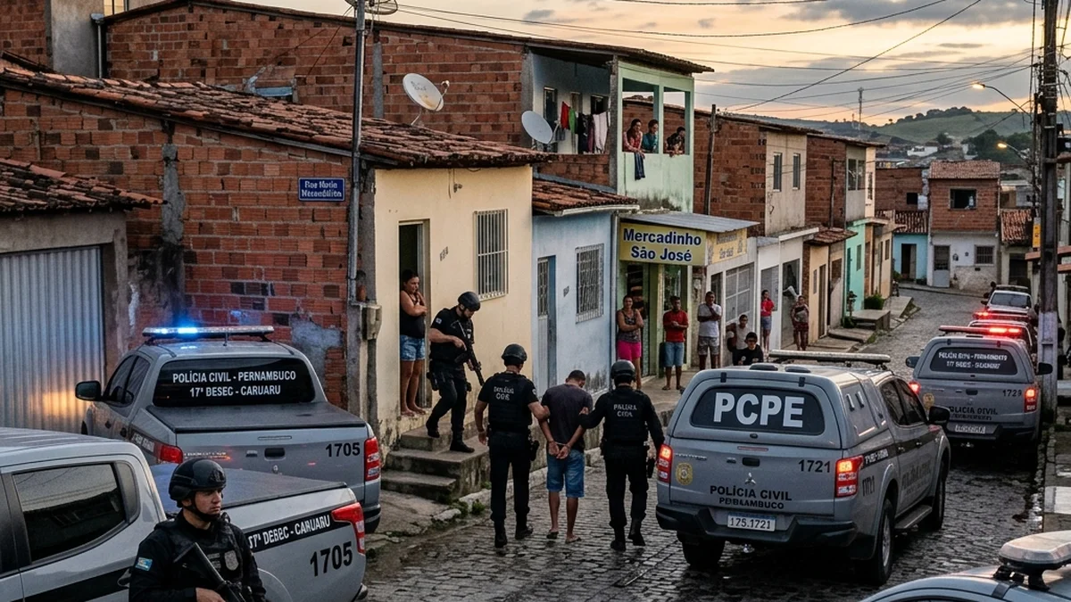 Operação Metrópole: Polícia Civil de Pernambuco Combate Tráfico e Homicídios em Caruaru