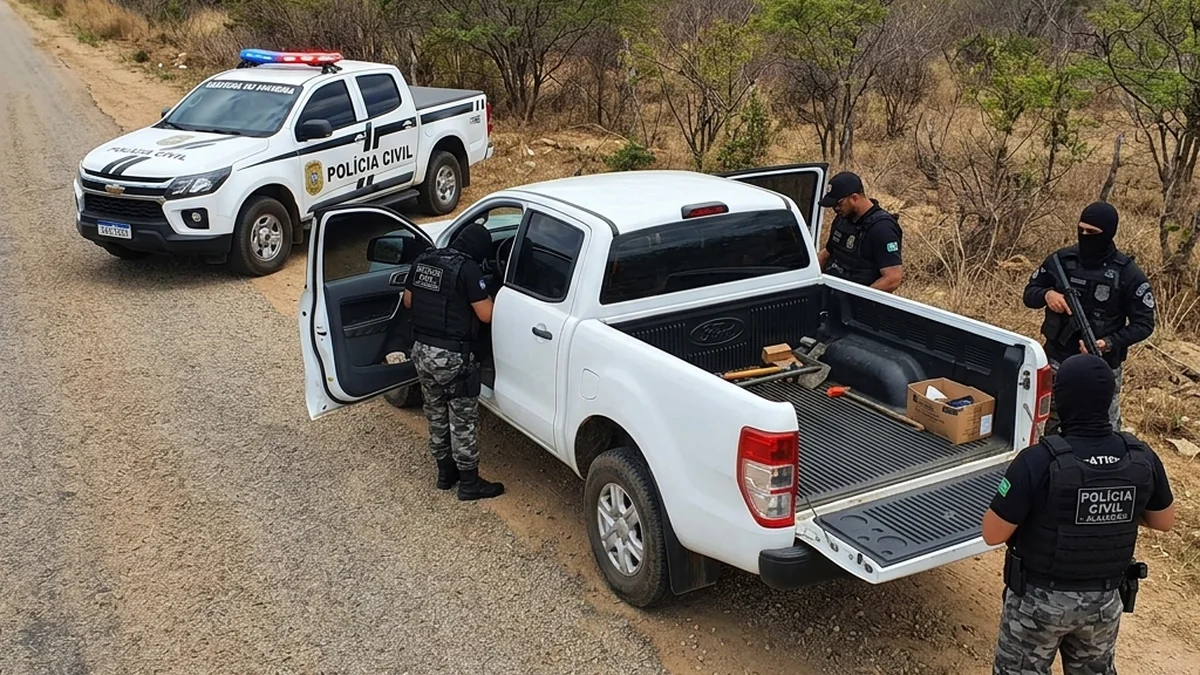 Polícia Civil prende assaltantes de defensivos agrícolas e gado em Santana do Ipanema