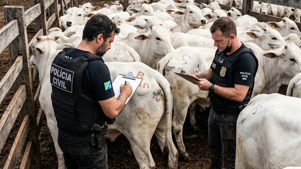 Polícia Civil de MS Prende Quadrilha Especializada em Roubo de Gado em Coxim
