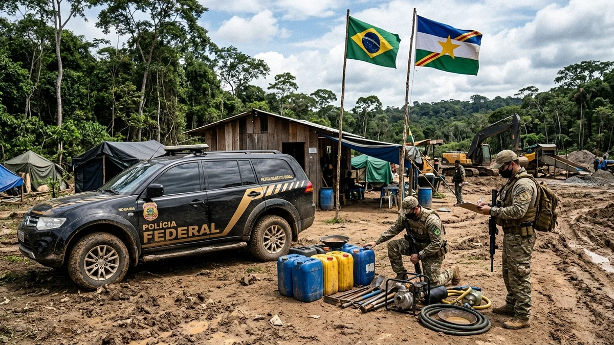 Polícia Federal deflagra Operação Heisenberg contra garimpo ilegal em Roraima
