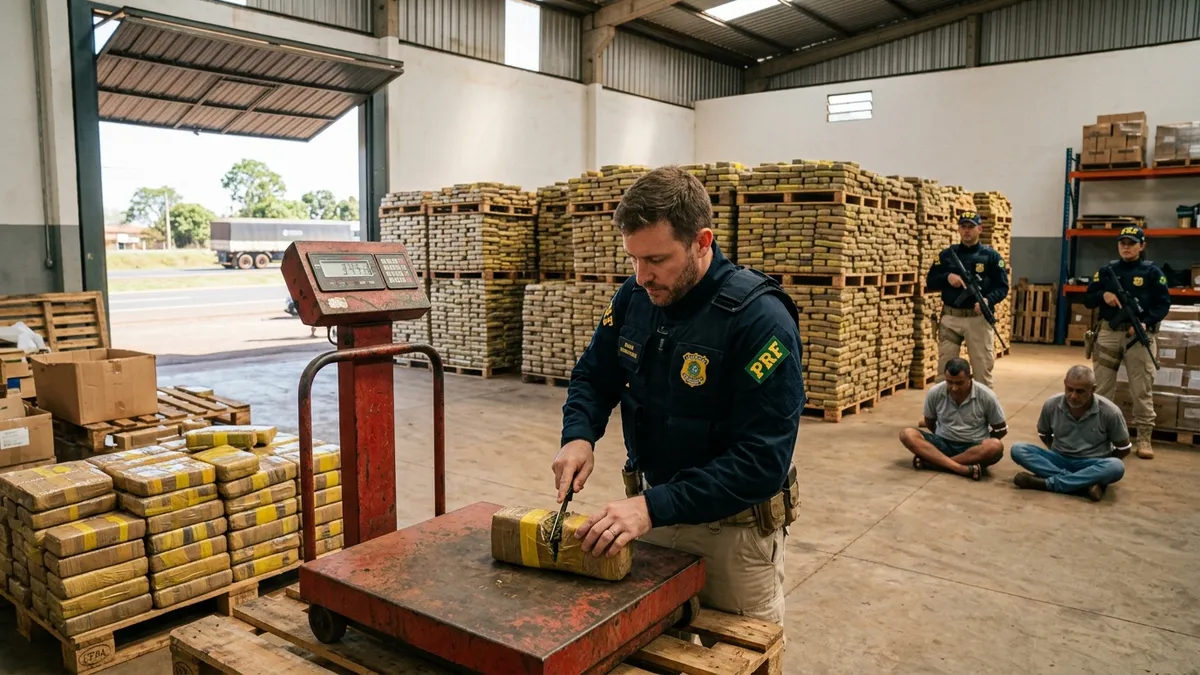 Polícia Rodoviária Federal apreende mais de 8 toneladas de maconha em Dourados